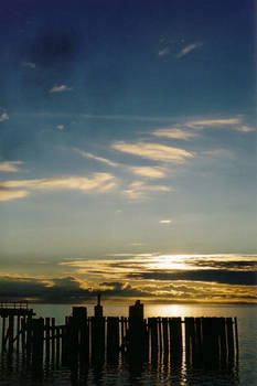 Davis Bay Pier Sunset