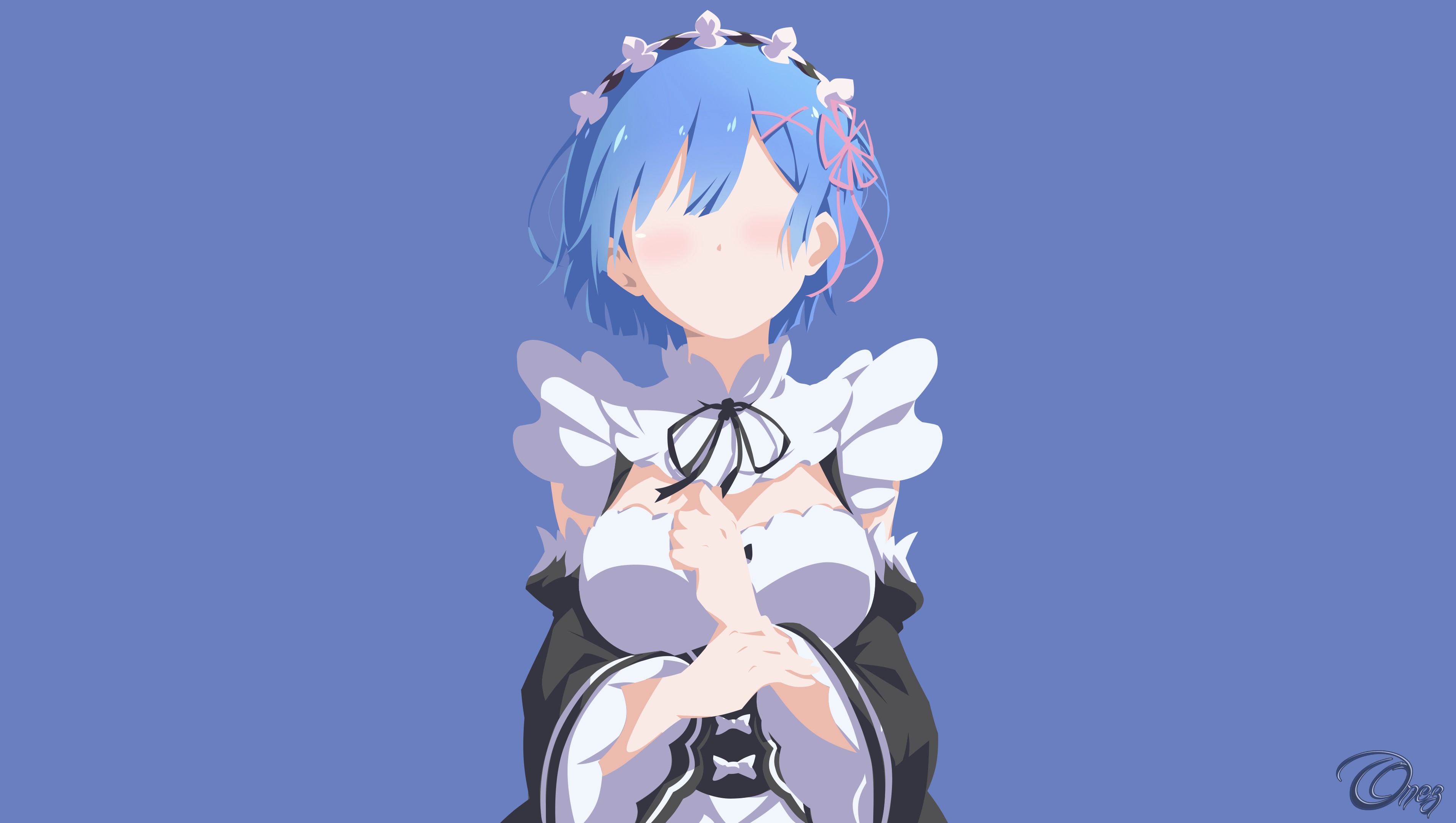 Rem Re Zero Minimalist Wallpaper By Onezsaeki On Deviantart Rem Re Zero Minimalist Wallpaper By Onezsaeki On Deviantart