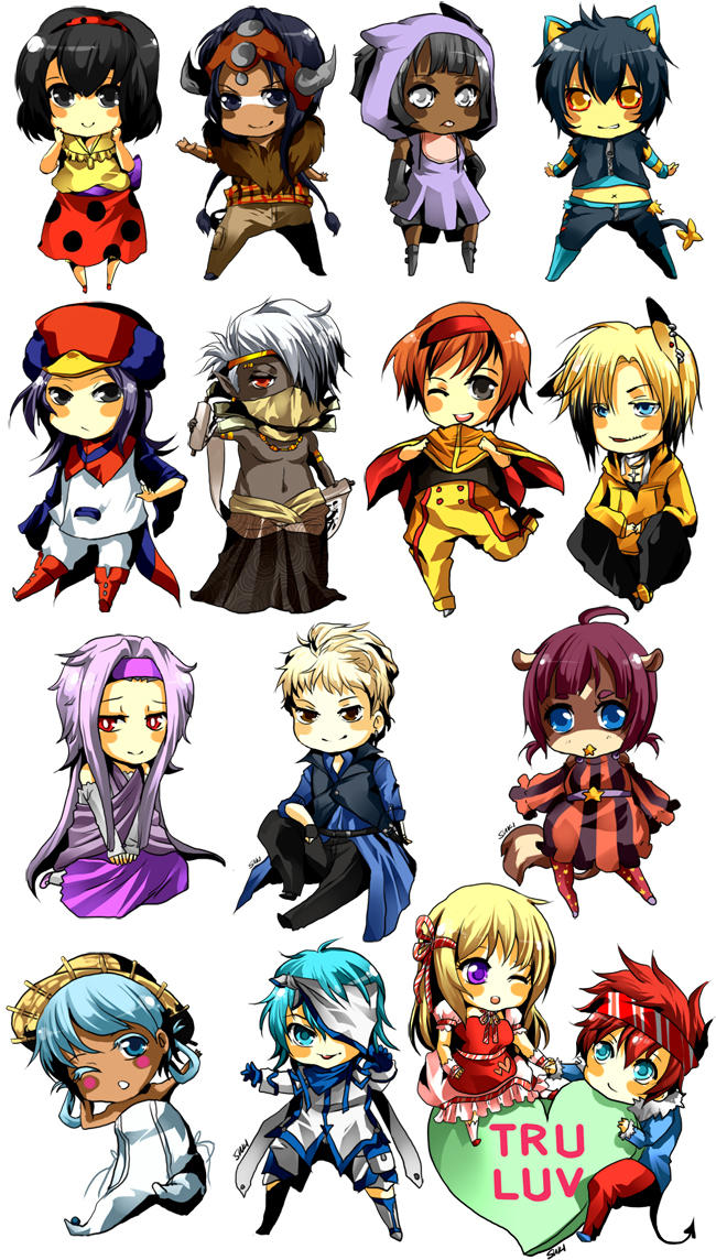 Mini Chibis by betrayal-and-wisdom on DeviantArt