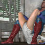 Superman applies Boston Crab on Supergirl 1