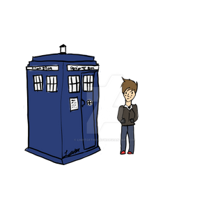 Chibi Tennant / TARDIS