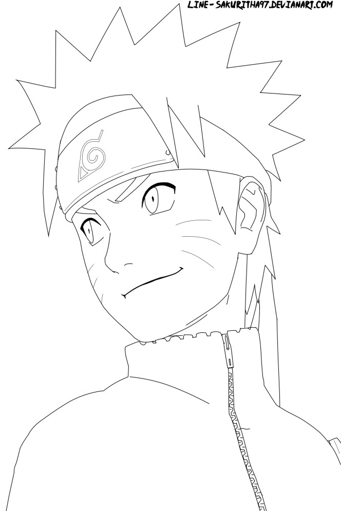 Naruto Uzumaki LineArt by erickenji on DeviantArt