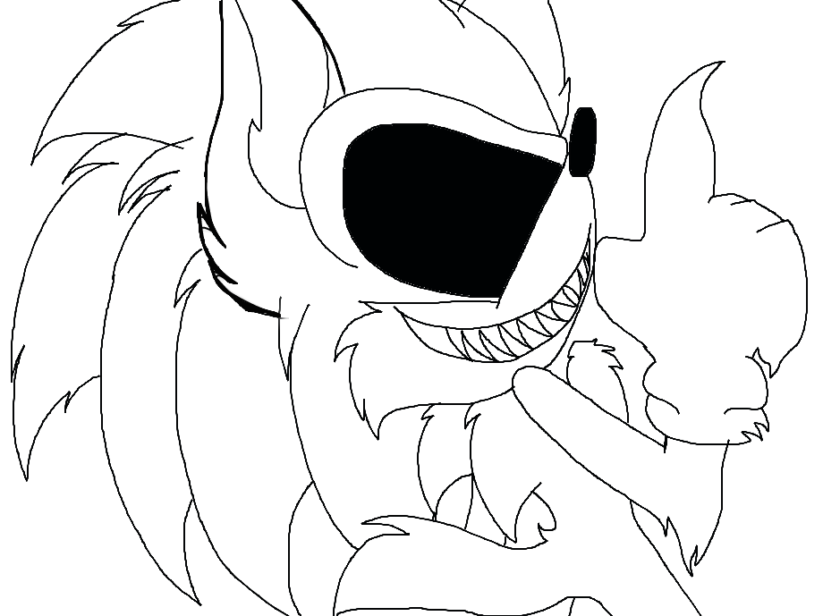Free to color Sonic.exe line art by EmilyBandicoot1234 on ...