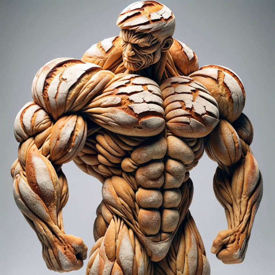 Muscular Corn Muscular sourdough man by BulkBodyAI on DeviantArt