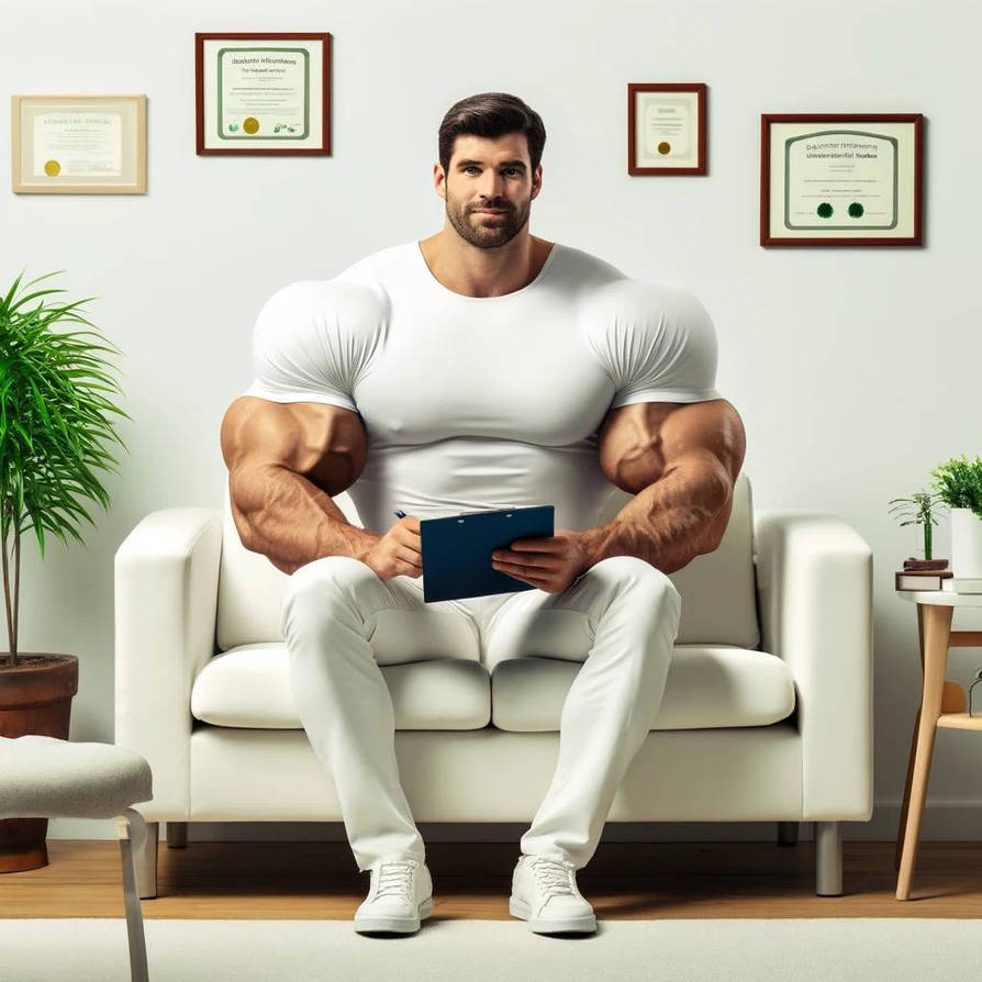 Deviantart Bodybuilder Therapy Muscular therapist by BulkBodyAI on DeviantArt