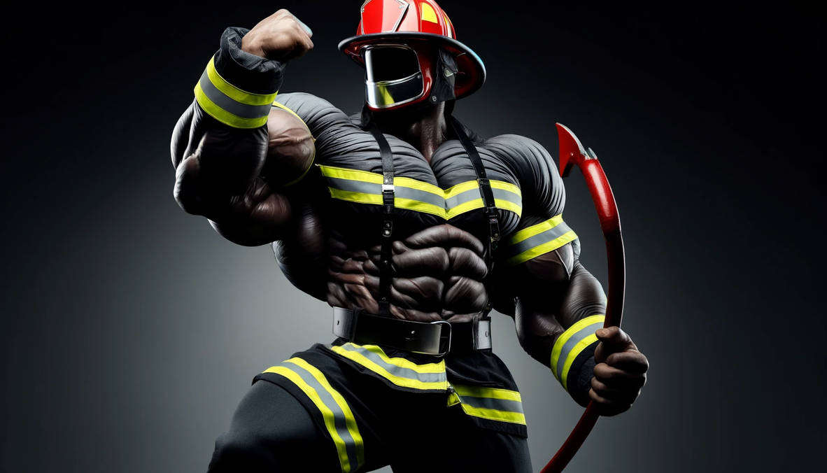 Muscular Fireman by BulkBodyAI on DeviantArt
