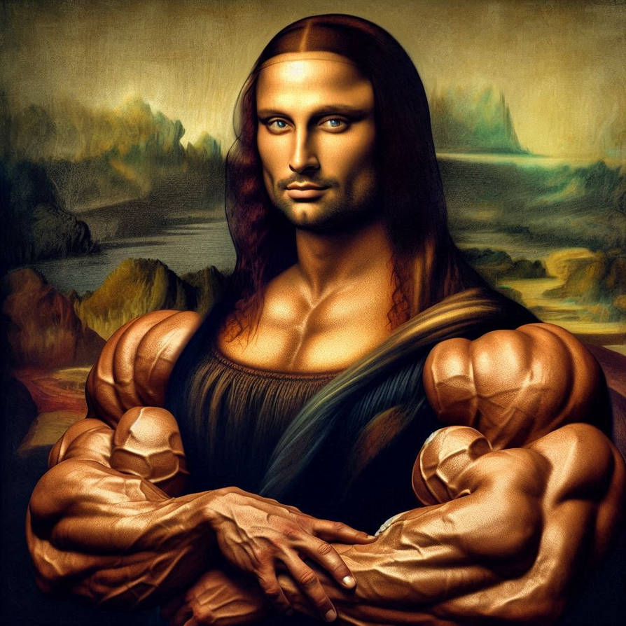 Male Mona Lisa by BulkBodyAI on DeviantArt