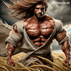 Windy Muscular Man