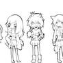 UTAU chibis -uncoloured-