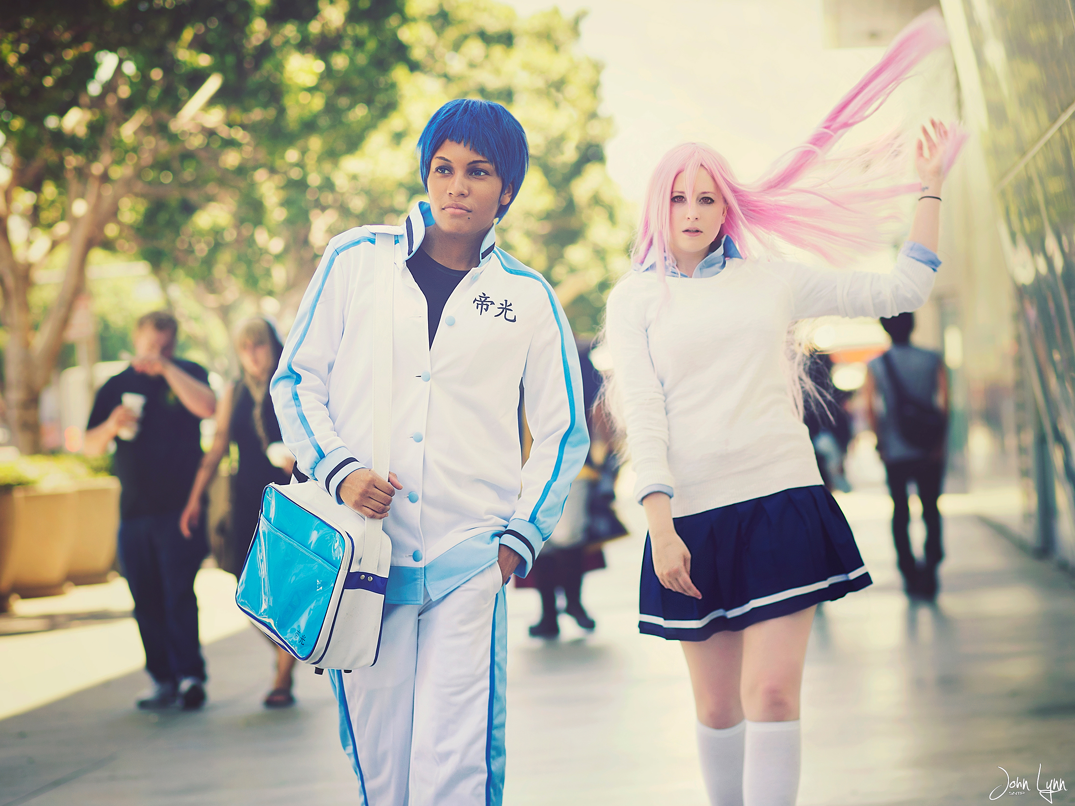 Daiki Aomine and Satsuki Momoi Cosplay 1