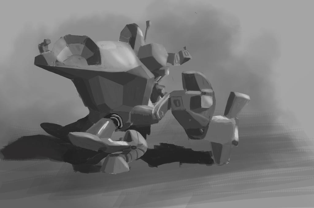 4 legged mech by DukeOfGinger on DeviantArt