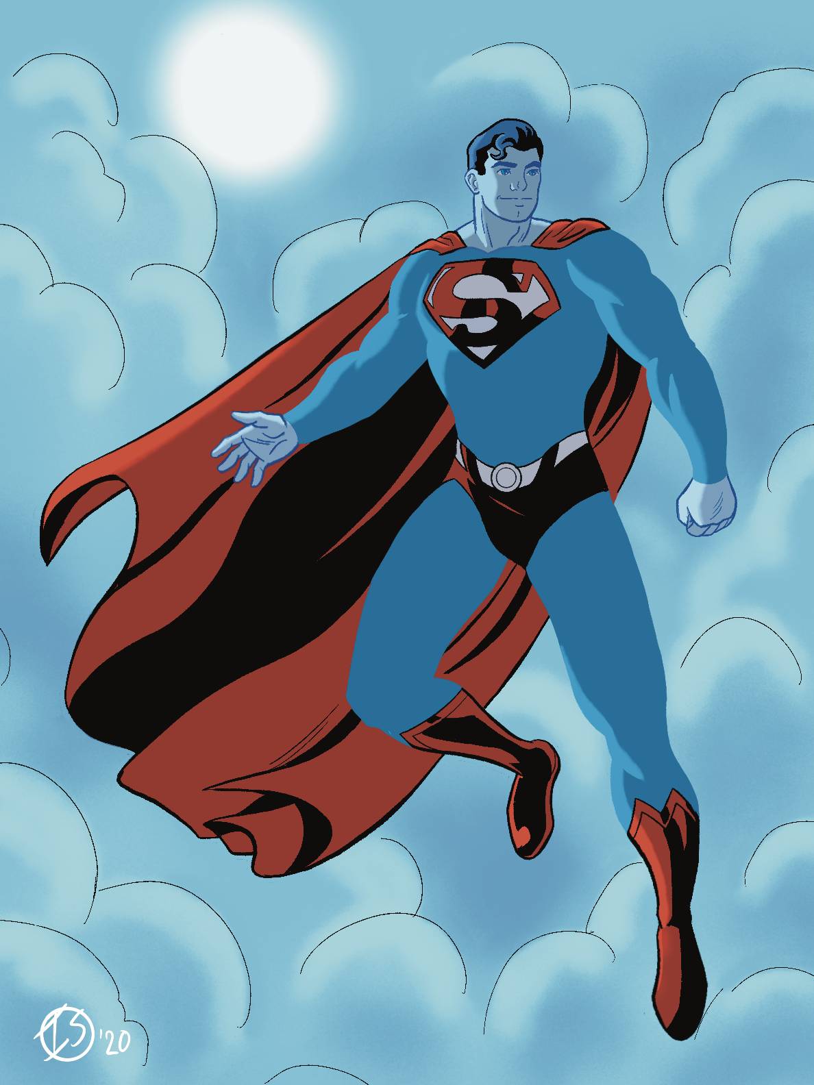 Superman: Red Blue by IsaiahSimmonsArtist on DeviantArt