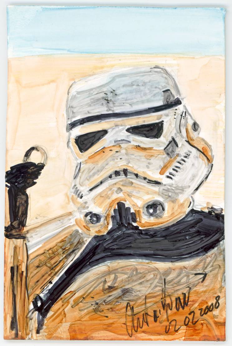 Sketch Card Look Sir, droids