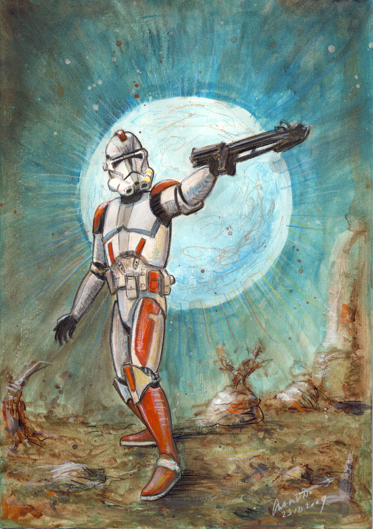 Star Wars: Clone Trooper by antonvandort