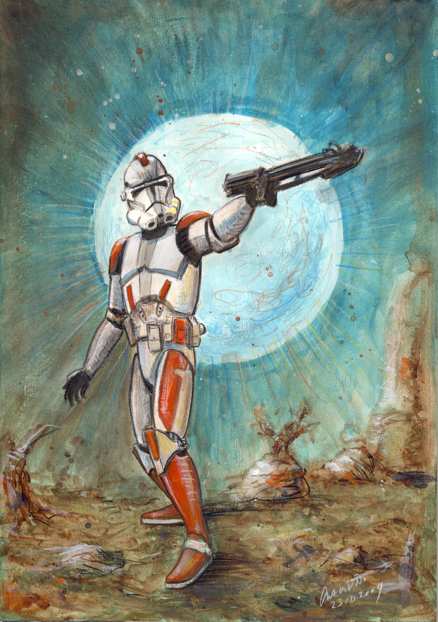 Star Wars: Clone Trooper by antonvandort