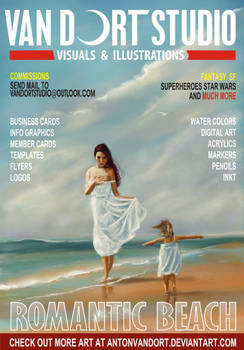 Two girls on beach magazine cover