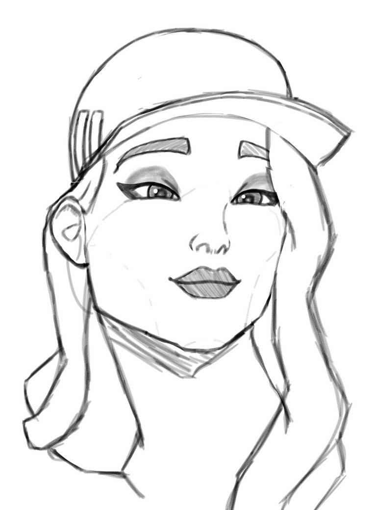 Practice sketch - Ruby by IIelec2 on DeviantArt