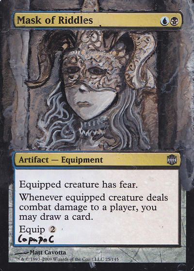 Mask of riddles - MTG Alter by copapoc on DeviantArt