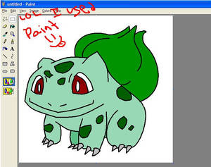 Bulbasaur in Paint Bucket