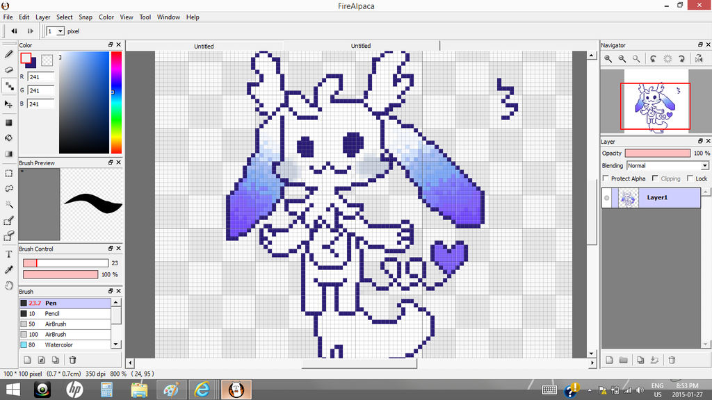 WIP pixel  page for Yamii