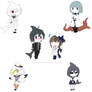 Wadanohara and the Great Blue Sea chibis set 1