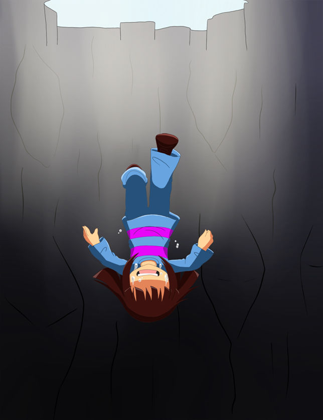 Undertale Human Fall Undertale- Fallen by K-chanLovesAnimeXD on DeviantArt