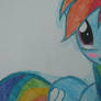 Rainbow Dash blushes