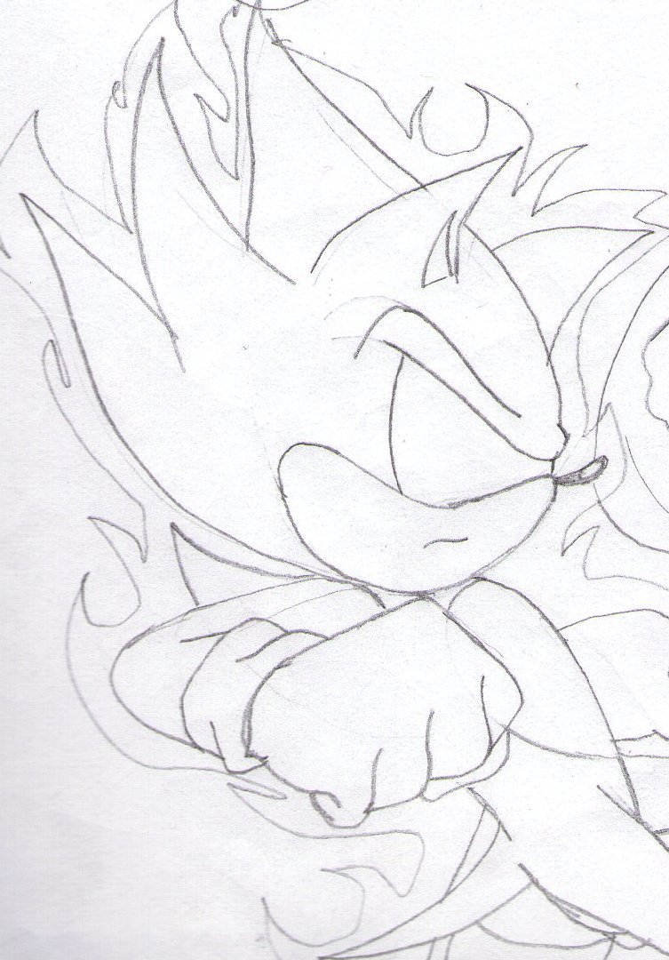 Dark Sonic Doodle by Seinari on DeviantArt