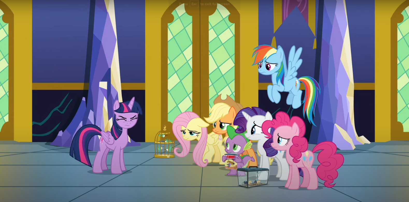 The Mane 6 and Spike by Hyenari6296 on DeviantArt