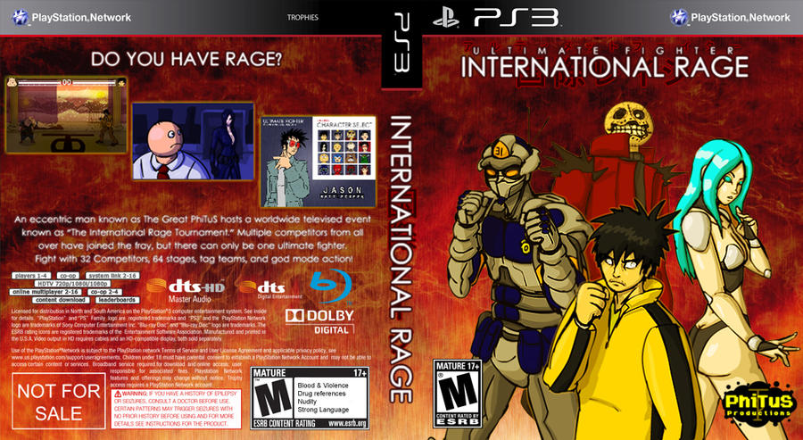 International Rage PS3 Box Art