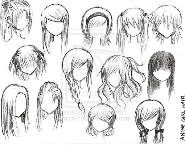 type of anime hair by zychong on DeviantArt type of anime hair by zychong on DeviantArt