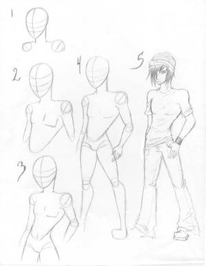 How to draw Male bodies