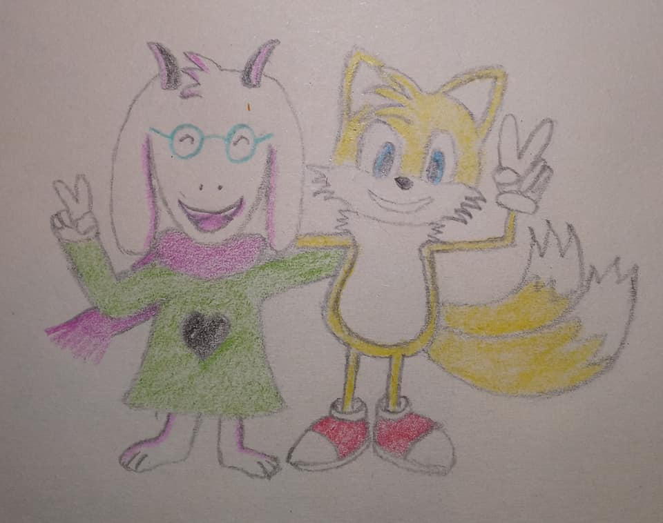 Tails and Ralsei by shocwav220222 on DeviantArt