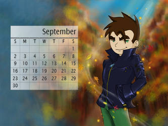 Xiaolin Calendar 2012 -September - Rai