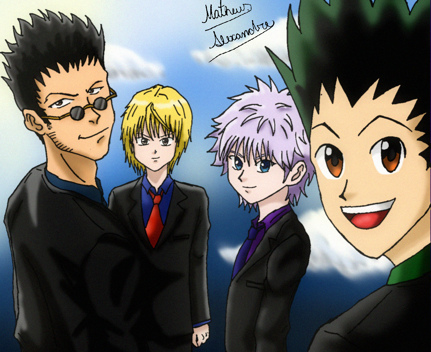 Leorio x Kurapika and Gon x Killua by RedMahlova on DeviantArt