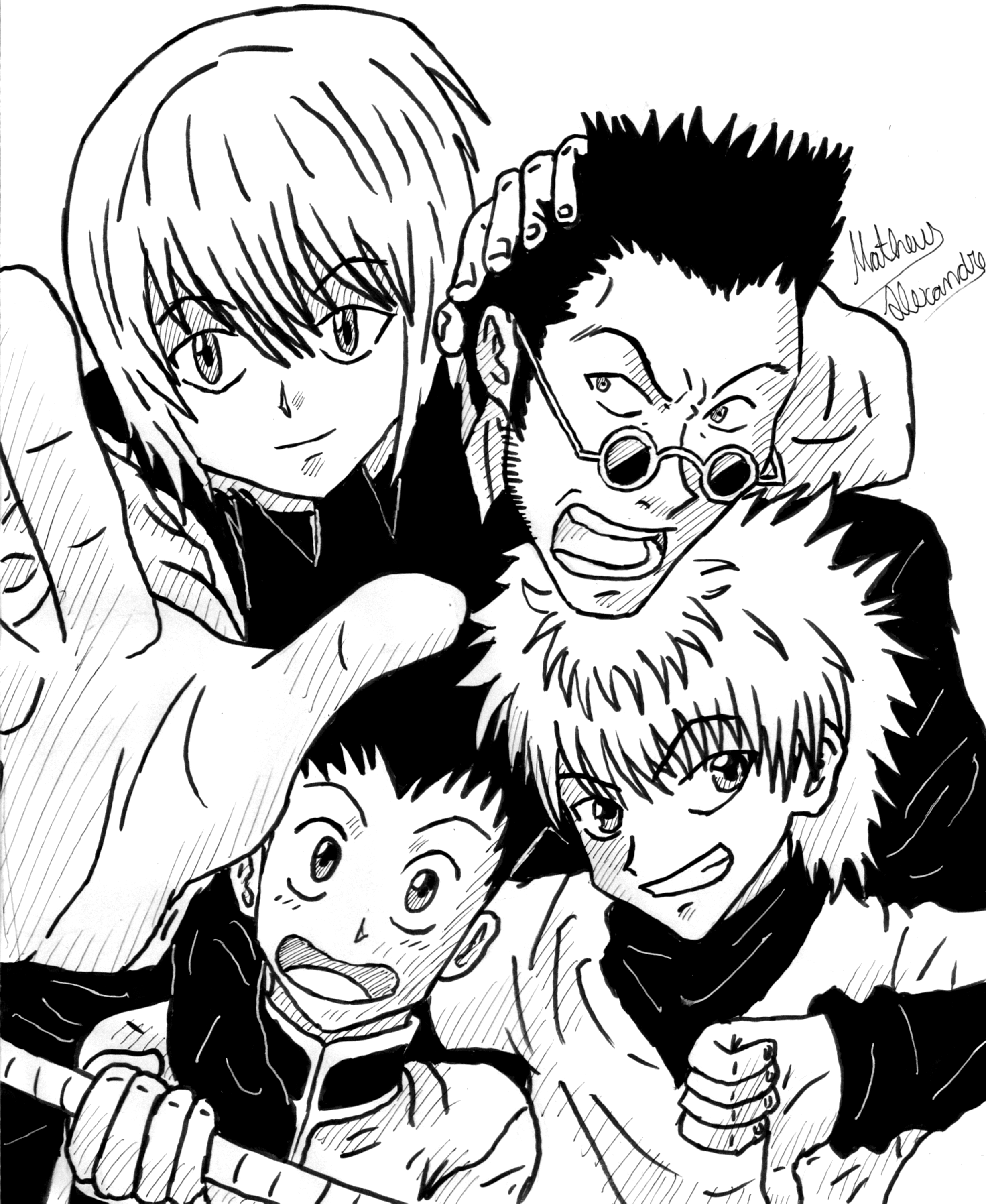 Kurapika, Leorio, Gon and Killua by MatheusAlexandre28 on DeviantArt