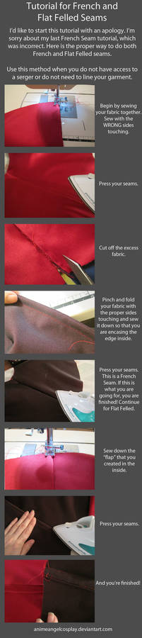 Tutorial-CORRECT French and Flat Felled Seams