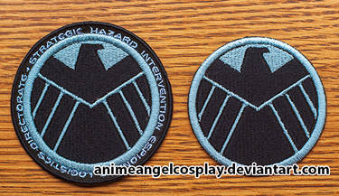 Embroidered S.H.I.E.L.D. Patch - w and wo text