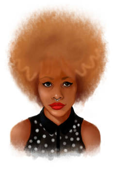 Afro girl