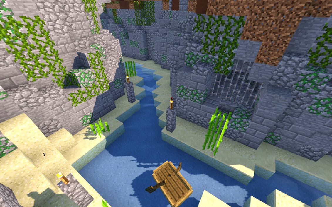Minecraft River by Onilith on DeviantArt