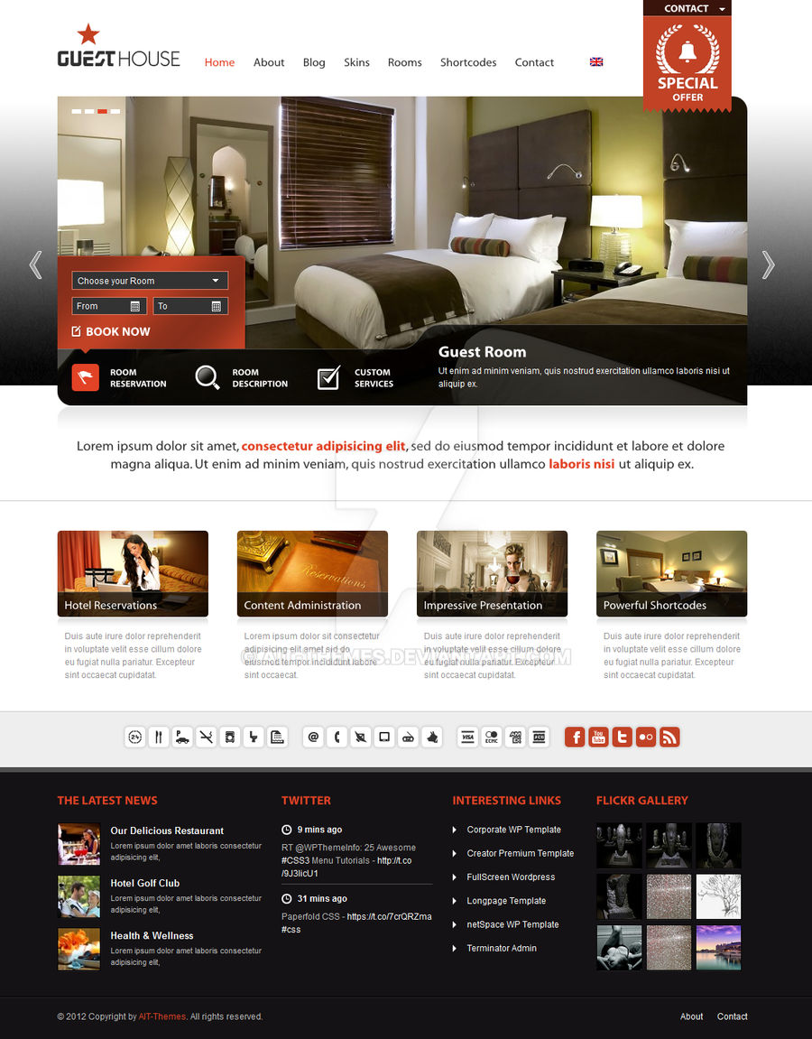 Guesthouse WP Theme