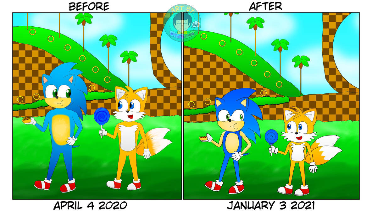 Sonic Before And After By Bayuwrahatnoko On Deviantart