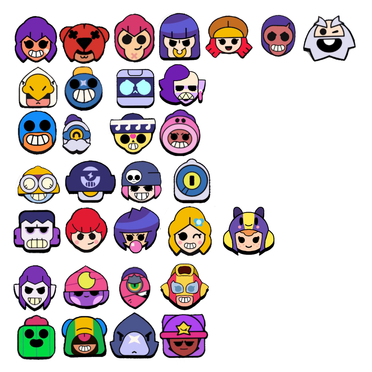 Brawl stars brawlers icon by Seer8-BIT5 on DeviantArt