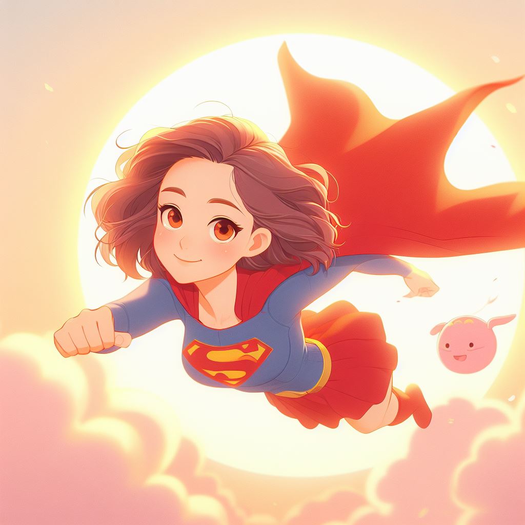 Super girl flying high by 0binobi on DeviantArt