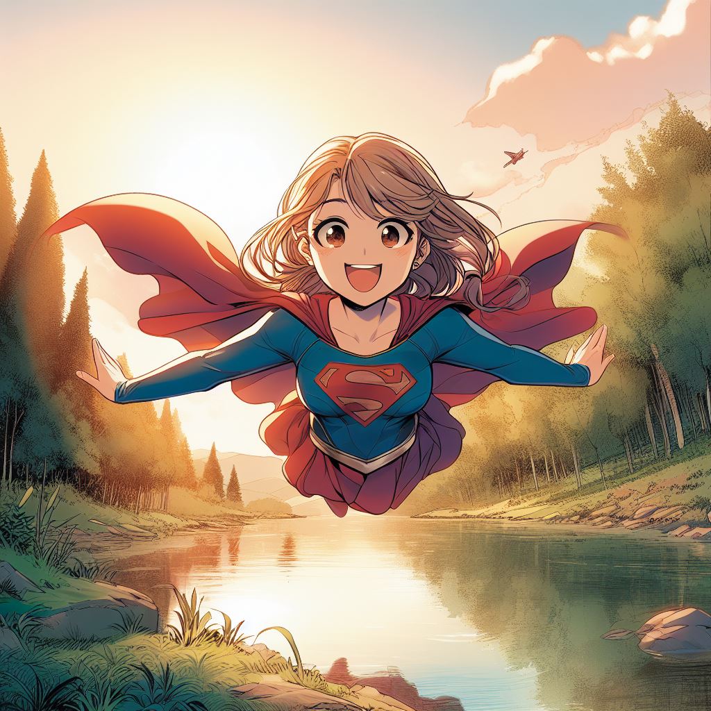 Super girl flying high by 0binobi on DeviantArt