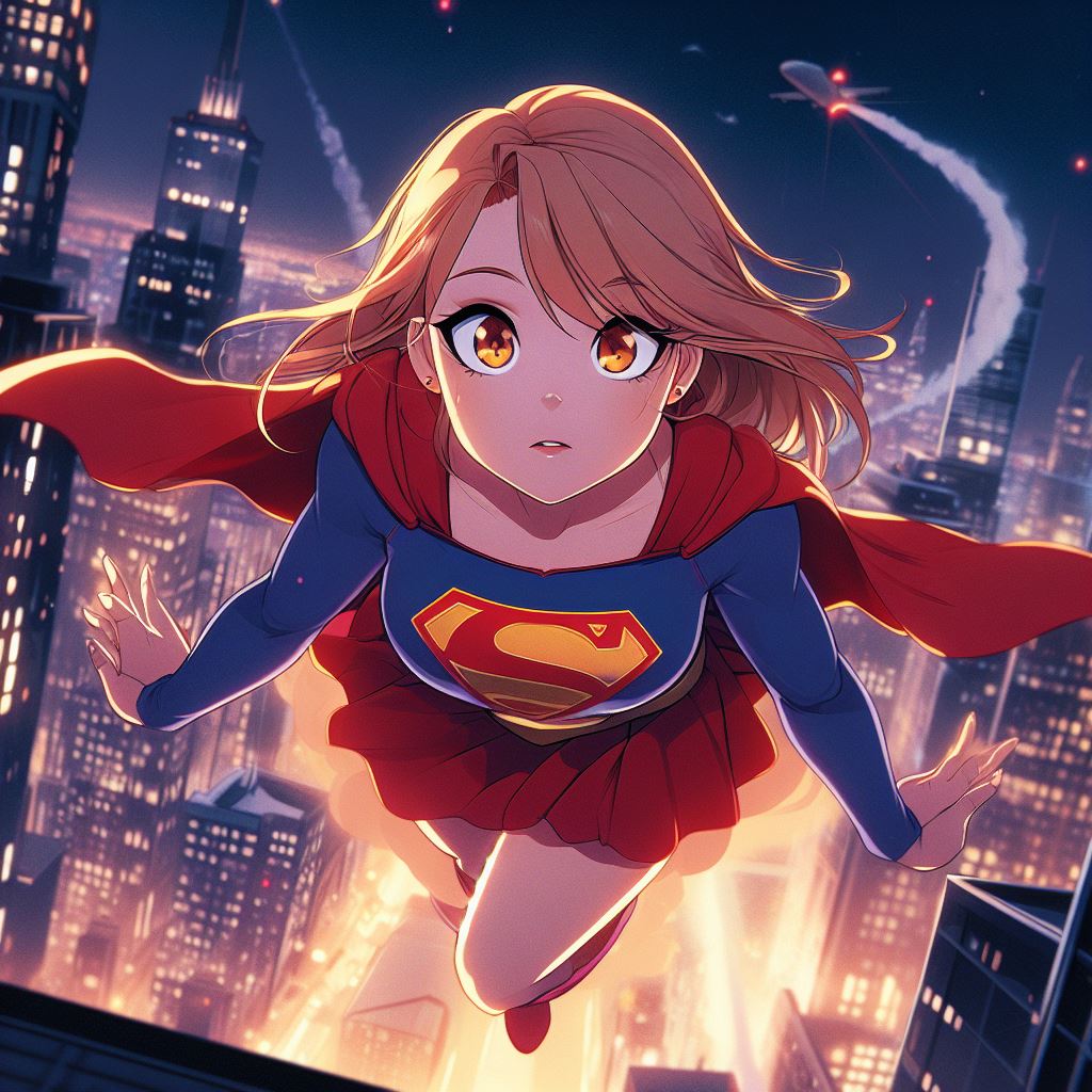 Super girl flying high by 0binobi on DeviantArt