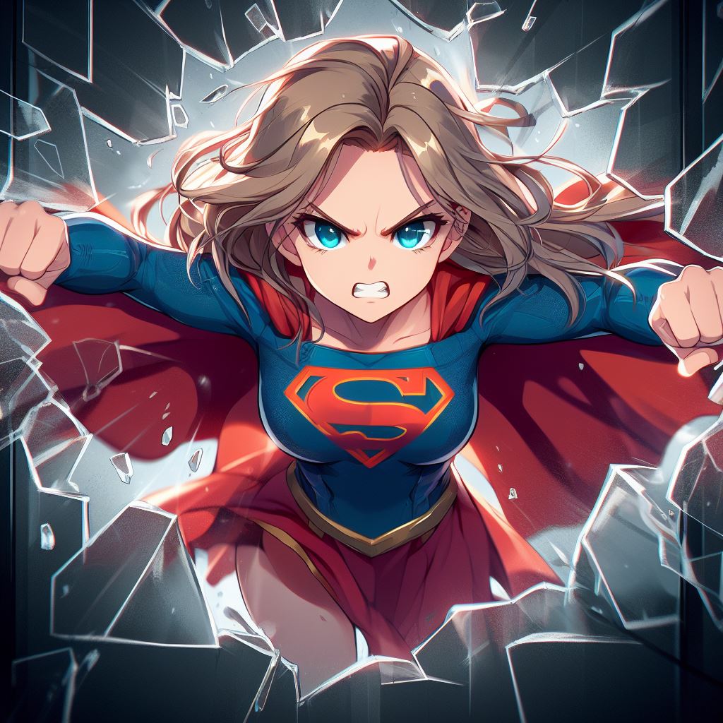 Super girl flying high by 0binobi on DeviantArt