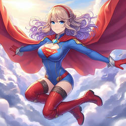 Violet Evergarden as Supergirl