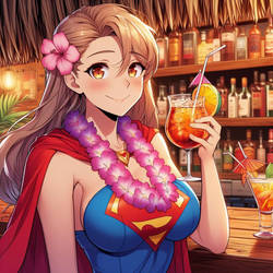 Supergirl Tiki time 25