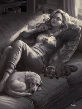 Supergirl, Krypto, and Streaky 15